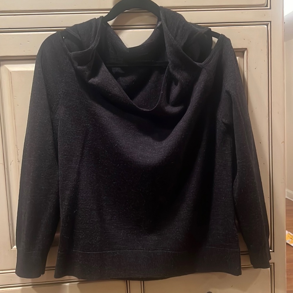 Womens cold shoulder sweater